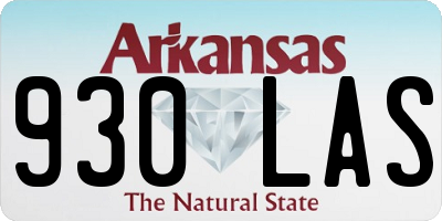 AR license plate 930LAS
