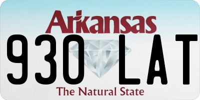 AR license plate 930LAT