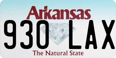 AR license plate 930LAX