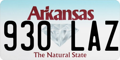 AR license plate 930LAZ
