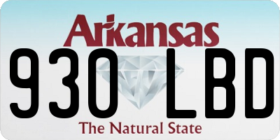 AR license plate 930LBD