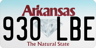 AR license plate 930LBE
