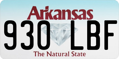 AR license plate 930LBF
