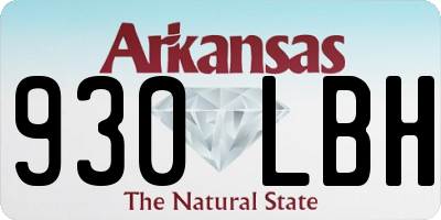 AR license plate 930LBH
