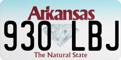 AR license plate 930LBJ