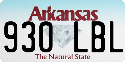 AR license plate 930LBL