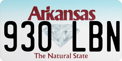 AR license plate 930LBN