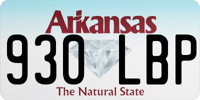AR license plate 930LBP