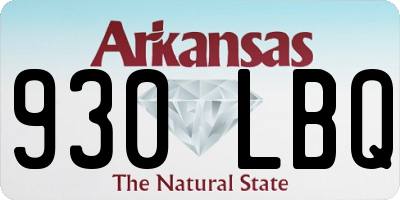 AR license plate 930LBQ