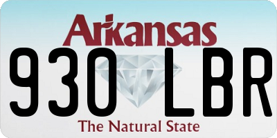 AR license plate 930LBR