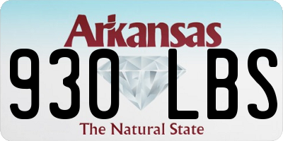 AR license plate 930LBS