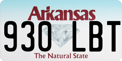 AR license plate 930LBT