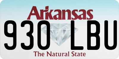 AR license plate 930LBU