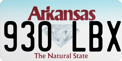 AR license plate 930LBX