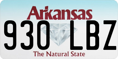 AR license plate 930LBZ