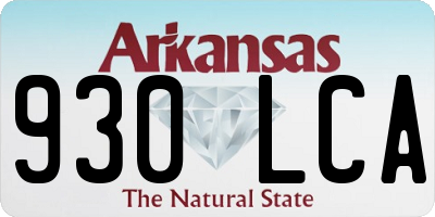 AR license plate 930LCA