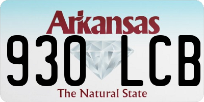 AR license plate 930LCB