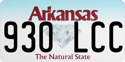 AR license plate 930LCC