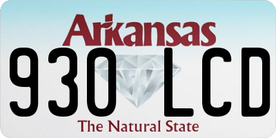 AR license plate 930LCD
