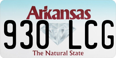 AR license plate 930LCG