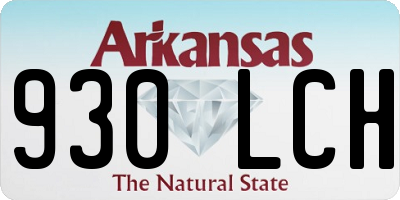 AR license plate 930LCH