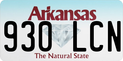 AR license plate 930LCN