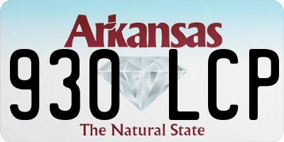 AR license plate 930LCP