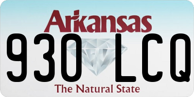 AR license plate 930LCQ