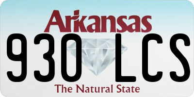 AR license plate 930LCS