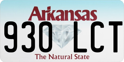 AR license plate 930LCT