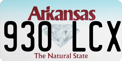 AR license plate 930LCX