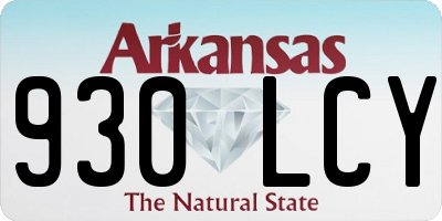 AR license plate 930LCY