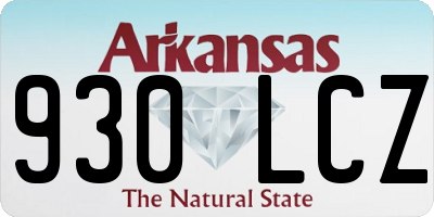 AR license plate 930LCZ