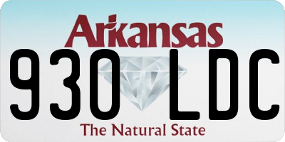 AR license plate 930LDC