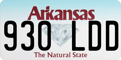 AR license plate 930LDD