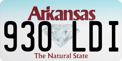 AR license plate 930LDI