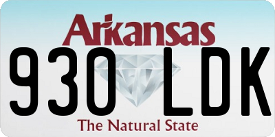 AR license plate 930LDK
