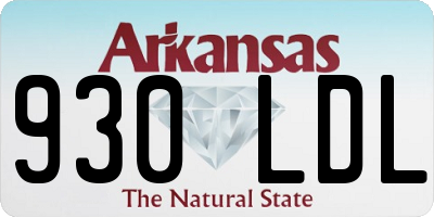 AR license plate 930LDL