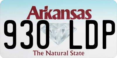 AR license plate 930LDP
