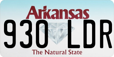 AR license plate 930LDR