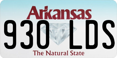 AR license plate 930LDS