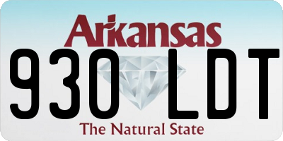 AR license plate 930LDT