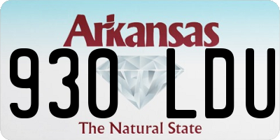 AR license plate 930LDU