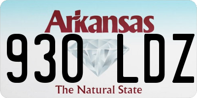 AR license plate 930LDZ