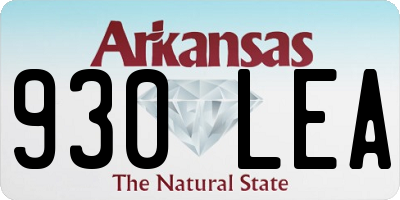 AR license plate 930LEA