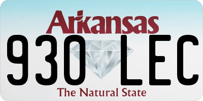 AR license plate 930LEC