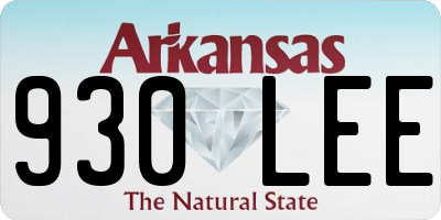 AR license plate 930LEE