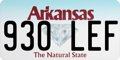 AR license plate 930LEF