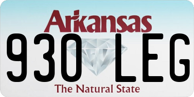 AR license plate 930LEG