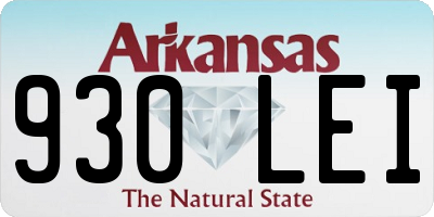 AR license plate 930LEI